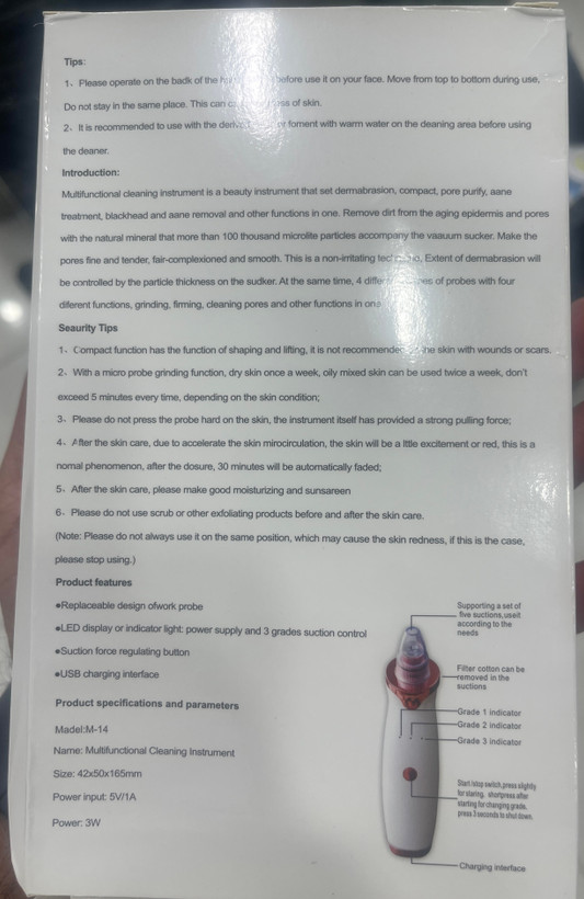 دستگاه میکرودرم خانگی شارژی مدل M-14