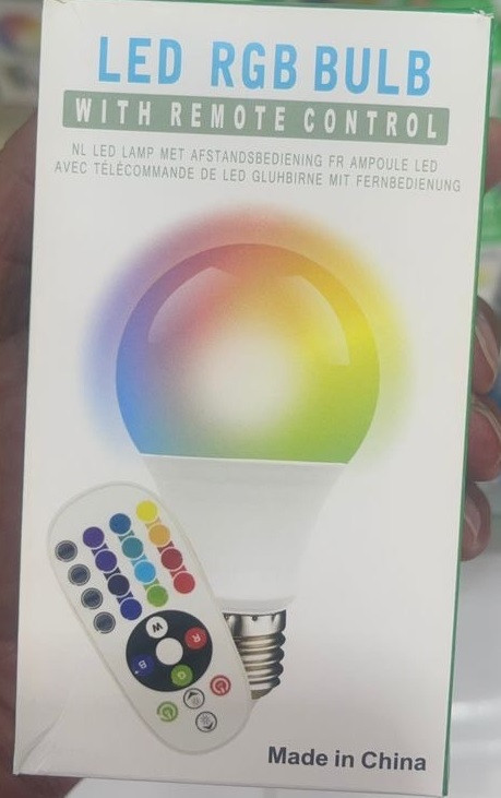 چراغ LED هوشمند کنترل دار مدل RGBW BULB- باکنترل اصلی