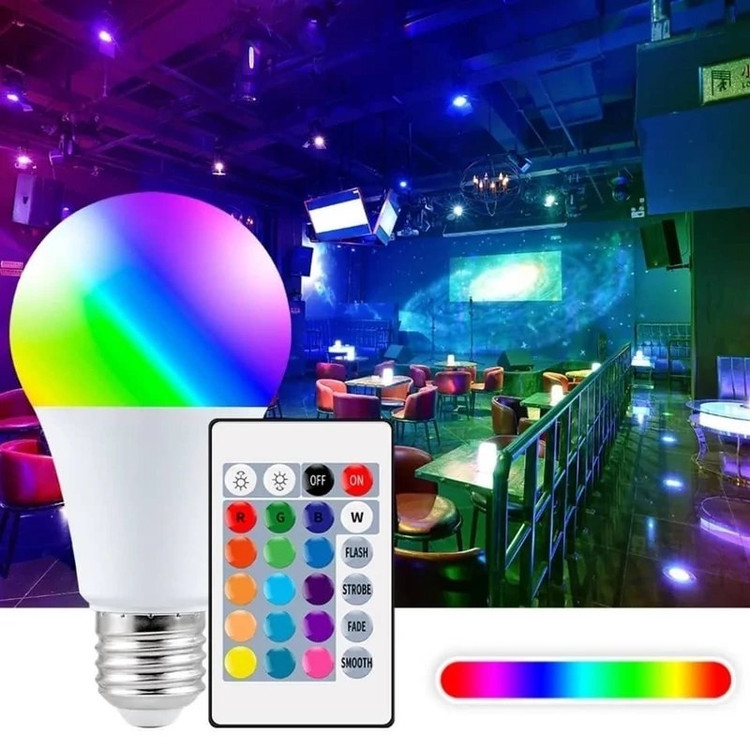 چراغ LED هوشمند کنترل دار مدل RGBW BULB- باکنترل اصلی