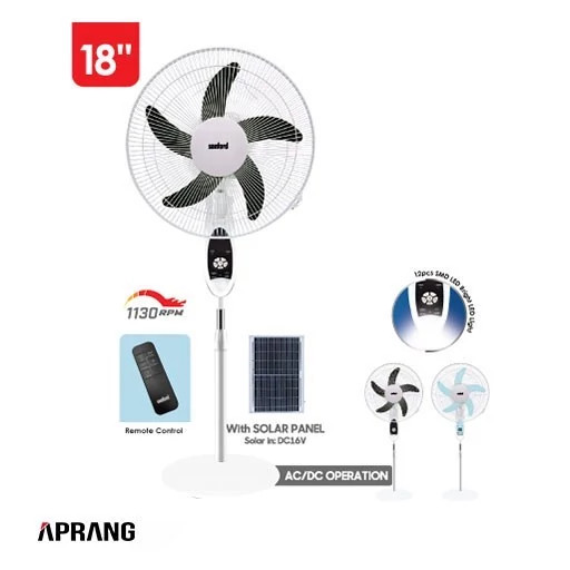 پنکه ایستاده شارژی سانفورد قابلیت شارژ خورشیدی مدل SF974SFN