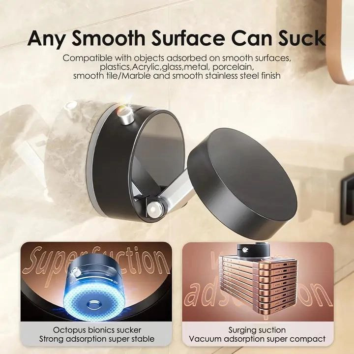 هولدر گوشی VACUUM SUCTION مدل A2 (رنگ سفید و مشکی)-درجه یک