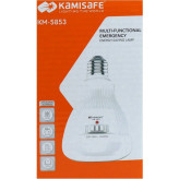 چراغ اضطراری آویزدار کامی سیف مدل KM-5853 رنگ مهتابی