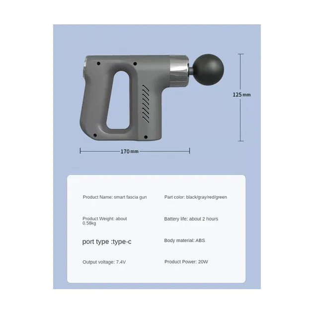 ماساژور تفنگی مدل BLD-740 اصلی ( دارای 4 سری مختلف) کیفیت عالی
