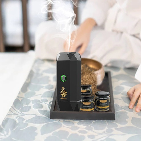 دستگاه عود سوز برقی هوشمند B15 برند البخور عربی -دستگاه بخور شارژی