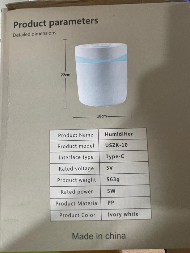 دستگاه بخور سرد لاکچری سایز بزرگ Humidifier