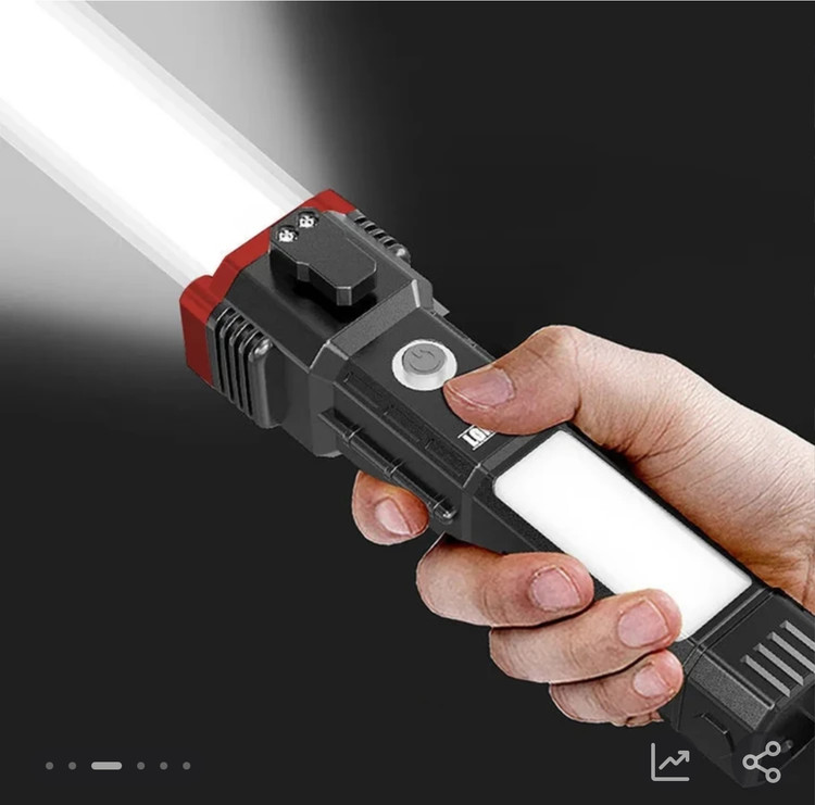 چراغ قوه اضطراری شارژی چند کاره مدل LED 3W TORCH