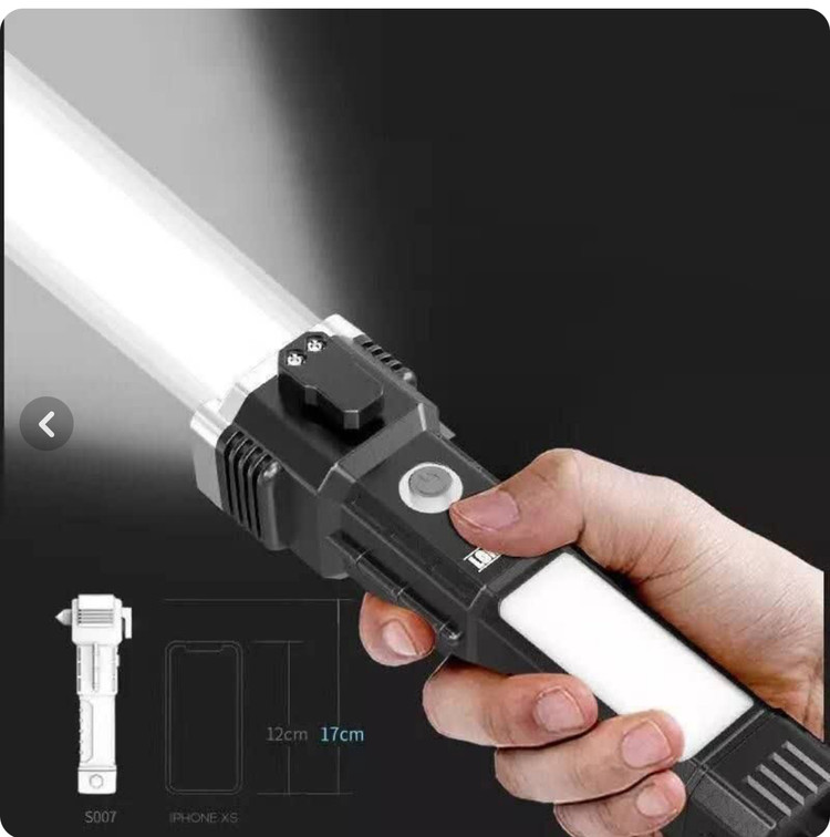 چراغ قوه اضطراری شارژی چند کاره مدل LED 3W TORCH