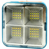 پروژکتور خورشیدی شارژی مدل D05 ۱ با باتری لیتیومی و شارژ USB (ضد آب و پاوربانک دار)