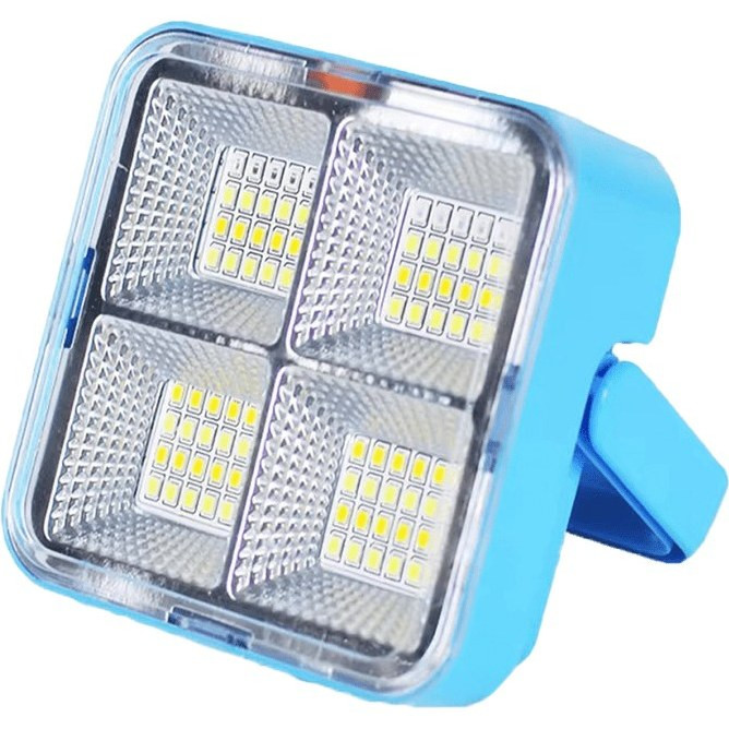 پروژکتور خورشیدی شارژی مدل D05 ۱ با باتری لیتیومی و شارژ USB (ضد آب و پاوربانک دار)