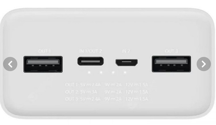 پاوربانک شیائومی مدل PB3018ZM ظرفیت 30000 اصل