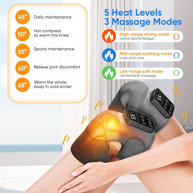 ماساژور زانو 3 کاره (پک اصل)FEVER MASSAGE KNEE PADS