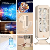 پنکه رومیزی شارژی دو فن مدل desktop fan- آف ویژه
