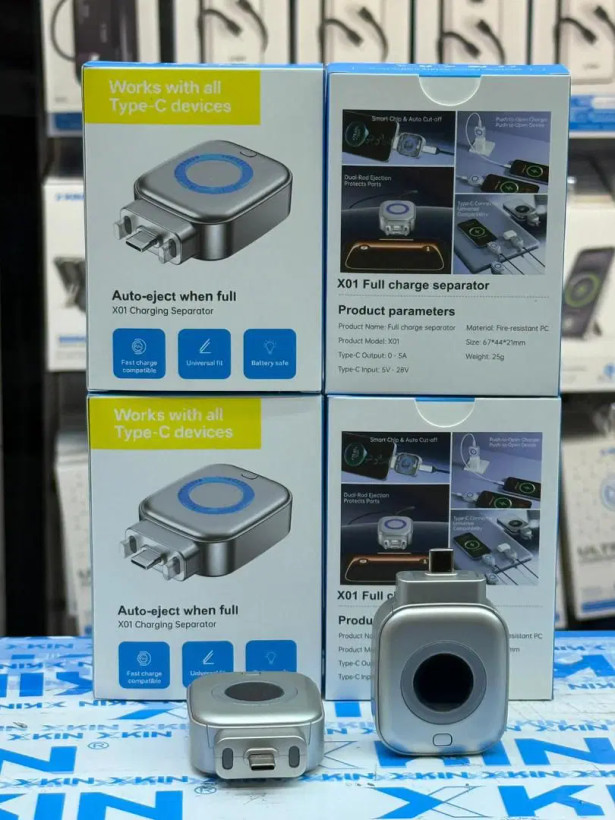 شارژ کش ( قطع خودکار شارژ USB-C) مدل X01 | محافظ شارژ 140 وات تایپ سی