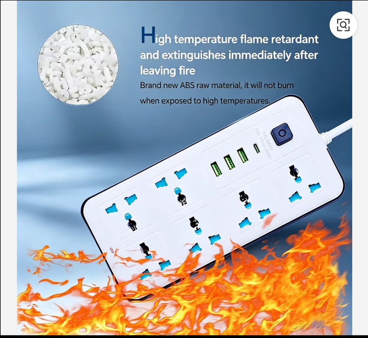چند راهی برق اورجینال USB دار با 6عدد پریز و طول کابل 2متر