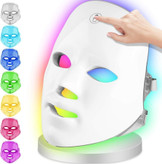 ماسک صورت LED هفت رنگ فوتون تراپی جوانسازی، درمان آکنه و لیفت صورت و گردن
